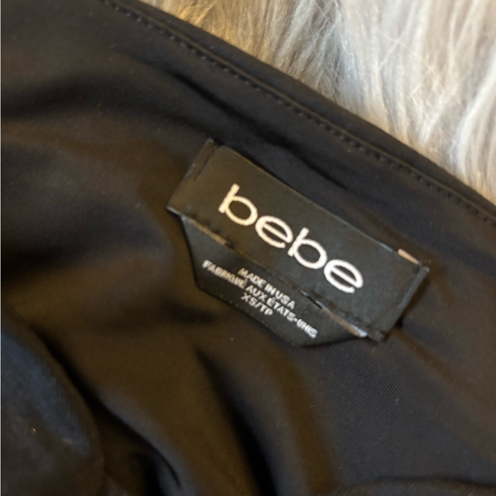 Bebe Black crop top